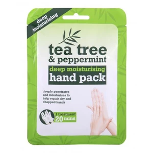 Xpel Tea Tree Tea Tree & Peppermint Deep Moisturising Hand Pack 1 ks hydratační rukavice pro ženy