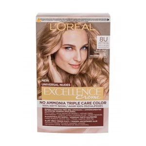 L´Oréal Paris Excellence Creme Triple Protection 48 ml barva na vlasy pro ženy 8U Light Blonde na všechny typy vlasů