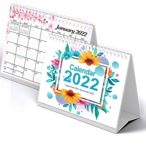 2022 Calendar Simple Flowers Monthly Calendar Agenda Planner Schedule Organizer Desktop Stationery Office Supplies