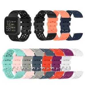 Bakeey 23mm Watch Band Strap for Fitbit Versa 2 With Head Grain Fit Seamless Sports Smart Watch