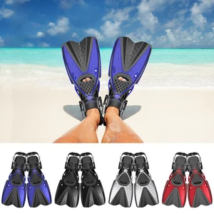 HhaoSport F621 1 Pair Snorkel Fins Swimming Diving Flippers PP TPR Comfortable Water Socks for Adult