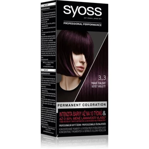 Syoss Color permanentná farba na vlasy odtieň 3-3 Dark Violet
