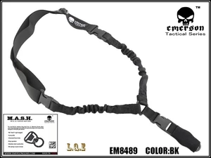 Jednobodový popruh na zbraň L.Q.E. EmersonGear® – Černá (Barva: Černá)