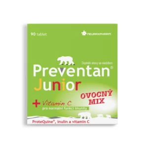 Preventan Junior ovocný mix 90 tabliet