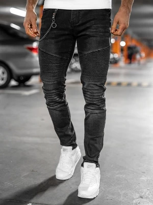 Černé pánské džíny slim fit Bolf  61025W0