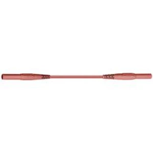 Měřicí kabel banánek 4 mm ⇔ banánek 4 mm MultiContact XMF-419, 1 m, červená