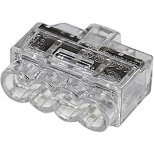 Kabelová svorka HellermannTyton HCPM-4 pro kabel o rozměru 1-2.5 mm², pólů 4, 1 ks, transparentní