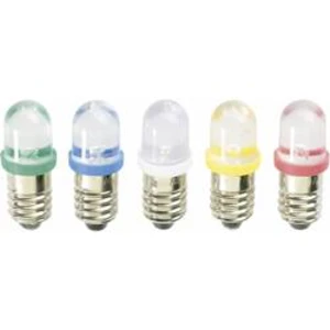 LED žárovka E10 Barthelme, 59101211, 12 V, červená