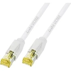 Síťový kabel RJ45 DRAKA K8560WS.0,50, CAT 6A, S/FTP, 0.50 m, bílá