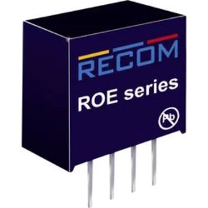 DC/DC měnič Recom ROE-0505S (10016268), vstup 5 V/DC, výstup 5 V/DC, 200 mA, 1 W