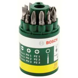 Sada bitů Sada bitů v kulatém boxu, 10 ks Bosch Accessories 2607019454 25 mm, 10dílná Promoline