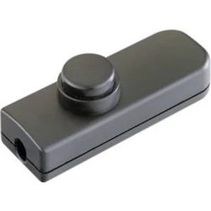Šňůrový vypínač interBär série 8011, 1pólový, 250 V/AC, 2 A, černá