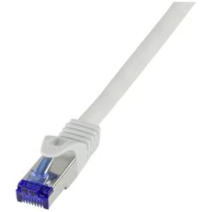 Síťový kabel RJ45 LogiLink C6A062S, CAT 6A, S/FTP, 3 m, šedá