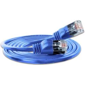 Síťový kabel RJ45 Slim Wirewin PKW-LIGHT-STP-K6 0.5 BL, CAT 6, U/FTP, 0.50 m, modrá