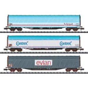 MiniTrix T15375 Sada 3dílných vagónů ve velikosti N „transport minerální vody"