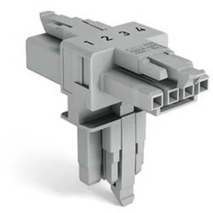 T propojka WAGO počet kontaktů: 4, 16 A, 400 V, růžová, 25 ks