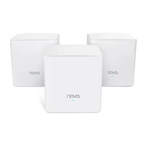 Router Tenda Nova MW5s WiFi Mesh (3-pack) + ZDARMA sledování TV na 3 měsíce biely Wi-Fi Mesh systém • dve pásma • vzájomná komunikácia uzlov, satelito