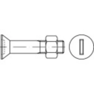 Zápustná skrutka TOOLCRAFT 144324 M20 DIN 7969 50 mm príruba oceľ 25 ks