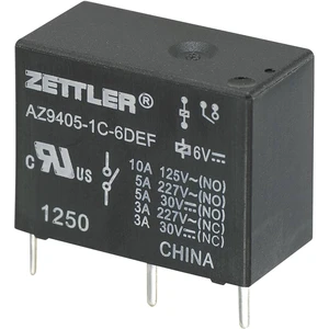 Zettler Electronics AZ9405-1C-24DEF relé do DPS 24 V/DC 10 A 1 prepínací 1 ks