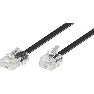 Basetech ISDN, western prepojovací kábel [1x RJ45 zástrčka 8p4c - 1x RJ11 zástrčka 6p4c] 6.00 m čierna