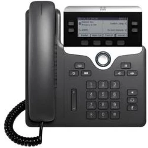 Systémový telefon, VoIP Cisco CP-7821-3PCC-K9= LCD displej černá, stříbrná