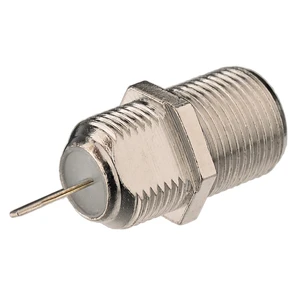 Superbat 5pcs F-Type Deck Clip Panel Mount Female Solder Lugs Straight 75 Ohm RF Coaxial Connector