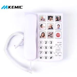 Phone for Picture Memory Keys | Dementia Alzheimers Telephones for Seniors | Amplified Telephones for Hearing Impaired Seniors