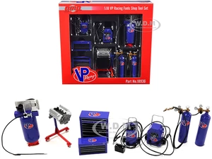Garage Shop Tools 1 "VP Racing Fuels" Set of 6 pieces 1/18 Diecast Models by GMP