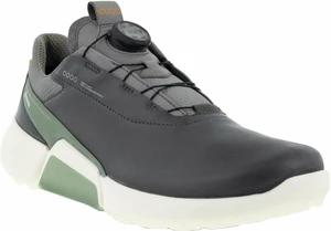 Ecco Biom H4 BOA Mens Golf Shoes Magnet/Frosty Green 40 Calzado de golf para hombres