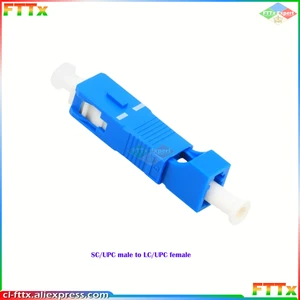 1pc LC Female To SC Male Fiber Optic Adapter LC-SC Singlemode Simplex Fiber Optic Adapter Connecter SC Male To LC Female