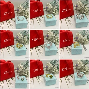 2023 New Hot Sales Exquisite Fashion Plated 925 Silver 14k Gold Exquisite Multi-bead Ring Holiday Gift
