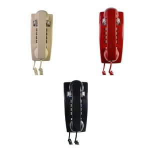 Vintage Wall Mounted Metal Bell Corded Phone Hotel Retro Telephone