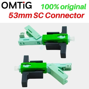 10-300pcs 53MM SC APC SM Single-Mode Optical Connector FTTH Tool Cold Connector SC UPC Fiber Optic Fast Connnector