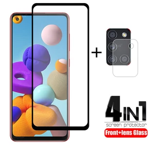 4-in-1 For Samsung Galaxy A21S Glass For Samsung A21S Tempered Glass For Samsung M21 M31 A51 A71 A50 A11 A31 A41 A21S Lens Glass