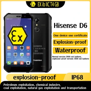 Explosion-proof Hisense D6 Waterproof Smartphone Android 8.1 4GB 64GB Big Battery Tuned Speakers Quest Charge NFC OTG Cellphone