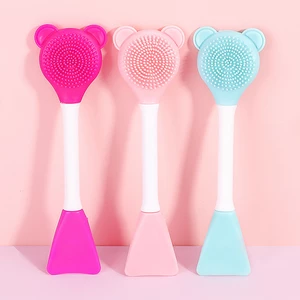 Cute Face Mask Brush Silicone Facial Mask Mud Mixing Brushes Original Soft Fashion Beauty Women Skin Face Care Makeup Tools