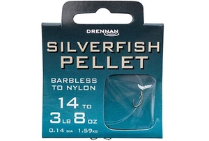 Drennan návazce Silverfish Pellet Barbless vel. 20 / 2lb