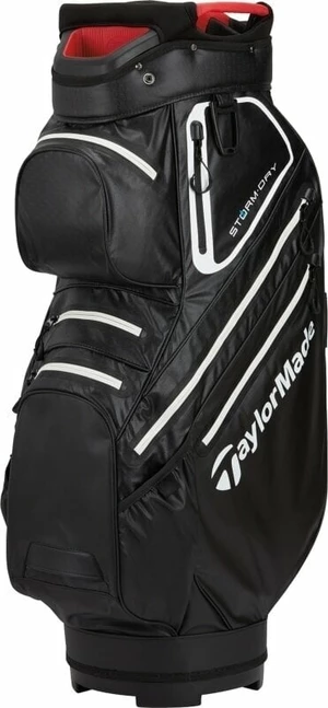TaylorMade Storm Dry Cart Bag Negru/Alb/Roșu Geanta pentru golf