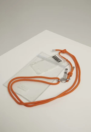 I Phone 8 Accessory Necklace - Transparent/Orange