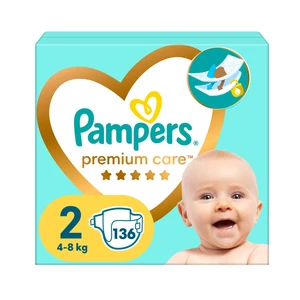 Pampers Premium Care vel. 2 4-8 kg dětské pleny 136 ks