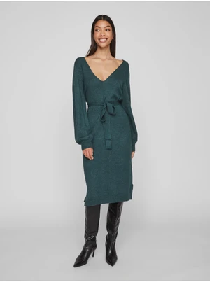Green Women's Sweater Dress VILA Ril - Ladies