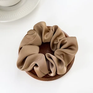Women Silk Scrunchie Elastic Handmade Multicolor Hair Band Rope Ponytail Holder Headband Accessories