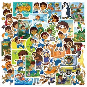 10/50Pcs Cartoon Go Diego Go Stickers SkateboardGuitar Cars Helmet Luggage Laptop Graffiti Decal Stickers Kid Birthday Gitfs