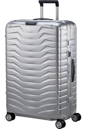 Samsonite Hliníkový cestovní kufr Proxis Alu L 91 l - stříbrná