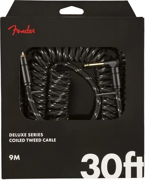 Fender Deluxe Coil Negro 9 m Recto - Acodado Cable de instrumento