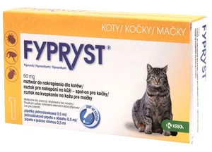 Fypryst Mačky roztok na kvapkanie na kožu 50 mg 0.5 ml