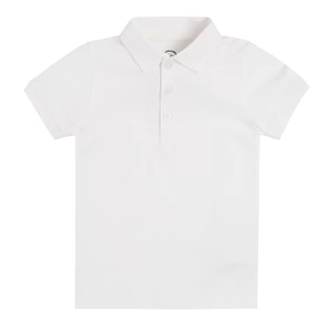 Polo tričko s krátkým rukávem- bílé - 164 WHITE