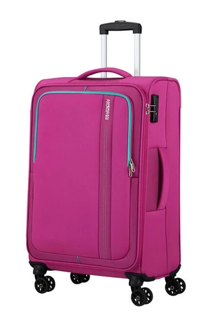 American Tourister Látkový cestovní kufr Sea Seeker M 61 l - fuchsiová