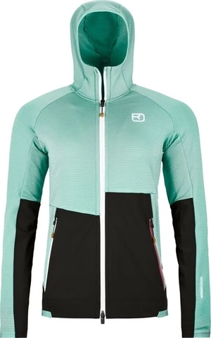 Ortovox Fleece Rib Hoody Womens Aquatic Ice L Hanorace