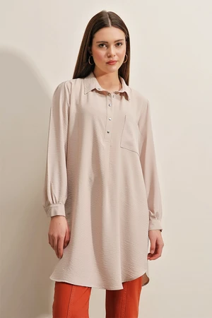Bigdart 5883 Single Pocket Tunic - Beige